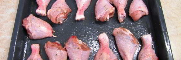 куриные ножки, запеченные с вином