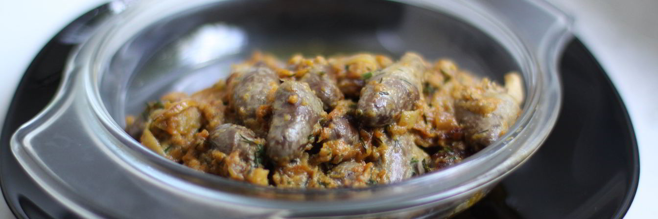 Куриные сердца со сливками