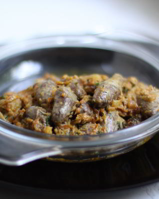 Куриные сердца со сливками