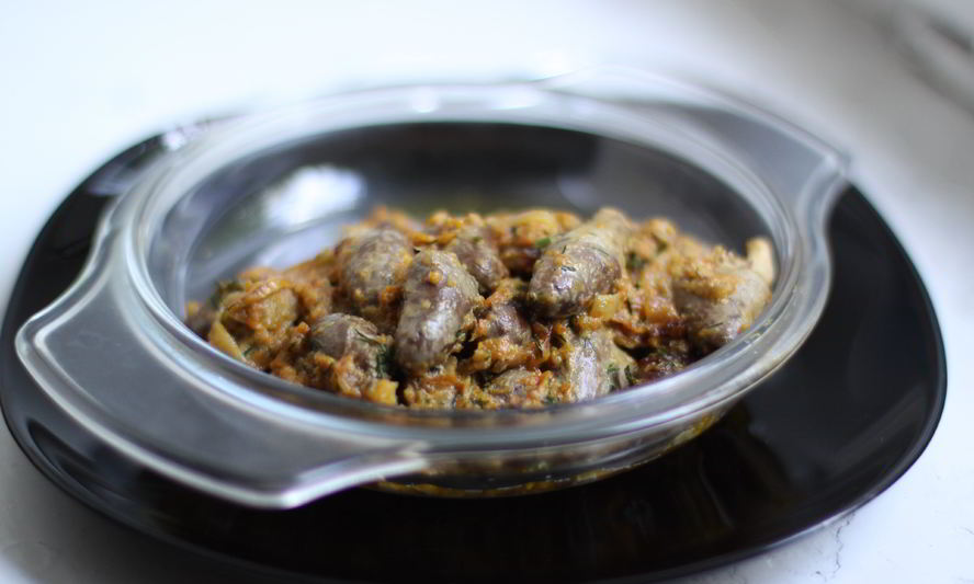 Рецепт куриных сердец со сливками