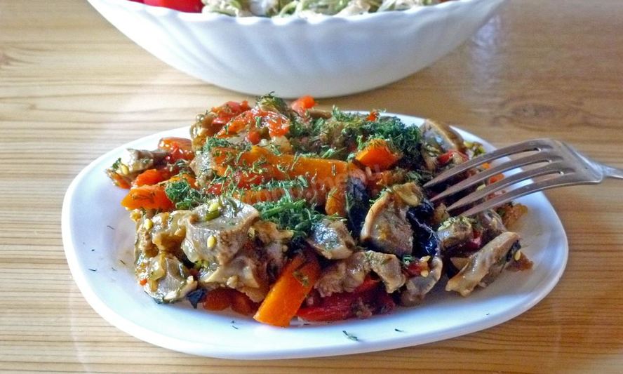 Рецепт куриных желудков по-корейски