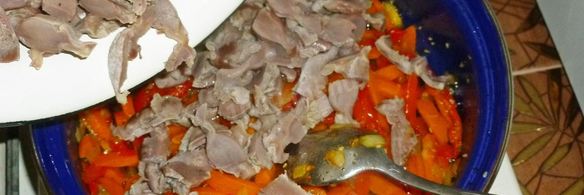 куриные желудки по-корейски