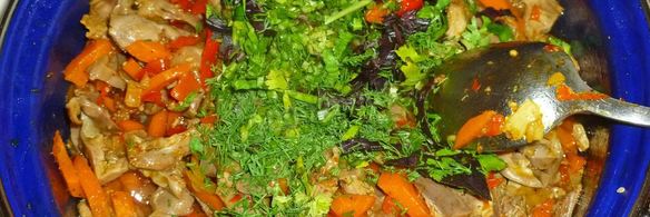 куриные желудки по-корейски