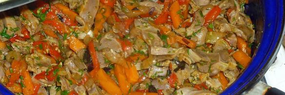 куриные желудки по-корейски