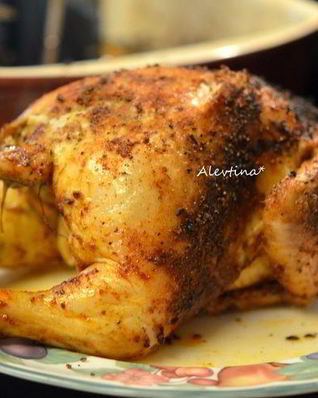 Курица на банке пива