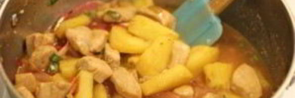 курица с ананасами в кисло-сладком соусе