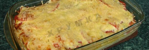 курица с баклажанами и помидорами в духовке