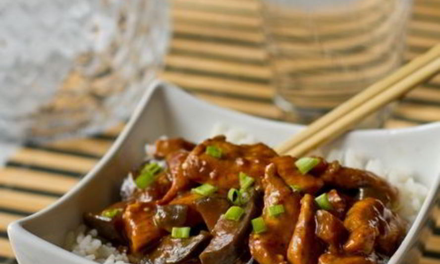 Рецепт курицы с баклажанами по-китайски