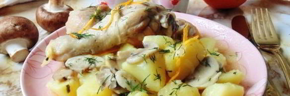 курица с картофелем в апельсиновом соусе