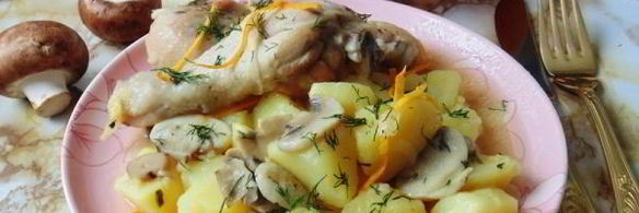 курица с картофелем в апельсиновом соусе