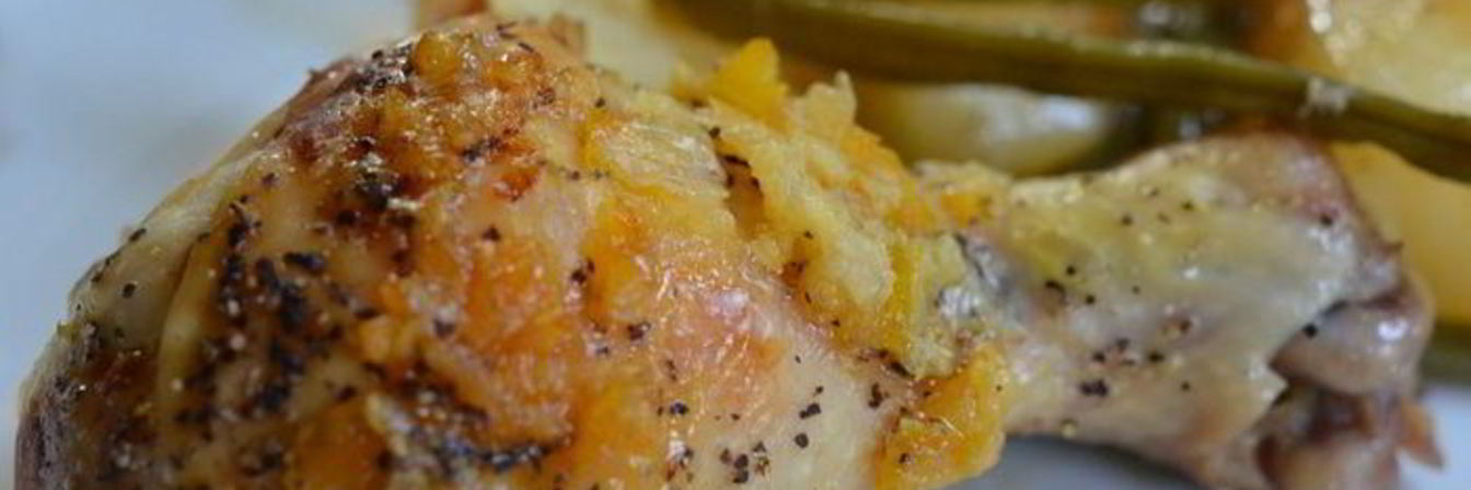 Курица с овощами в пакете