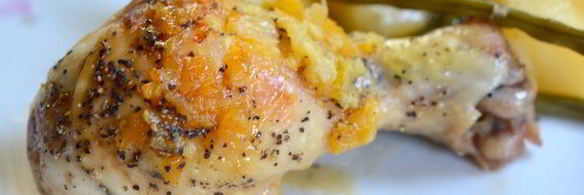 курица с овощами в пакете