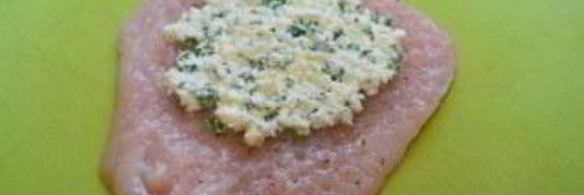 курица с сальсой из папайи