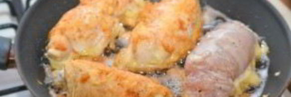 курица с сальсой из папайи