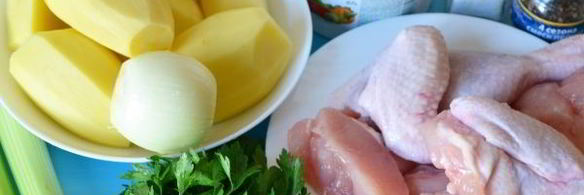 курица с сельдереем и картофелем в духовке