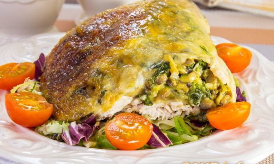 Рецепт курицы с шампиньонами и сыром