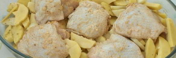 курица запеченная с картошкой