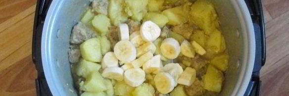 мясо с бананами