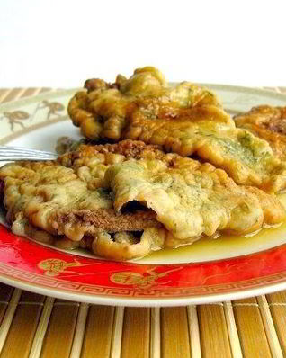 Отбивные из куриной печени