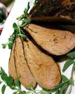 Свиная вырезка в лимонном маринаде на гриле