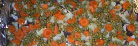 свинина с рисом и кукурузой