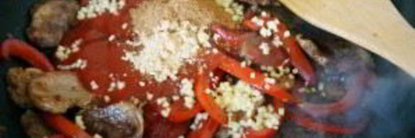 свинина с соусом