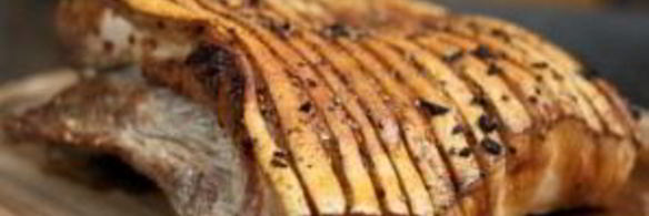 свинина запеченная с чесноком