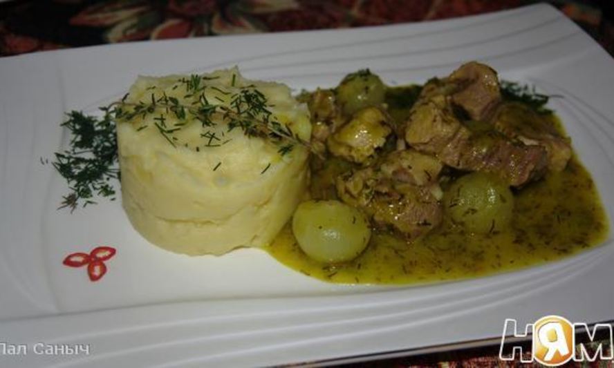 Рецепт свиного окорока с острыми апельсиновыми луковицами