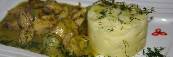 свиной окорок с острыми апельсиновыми луковицами