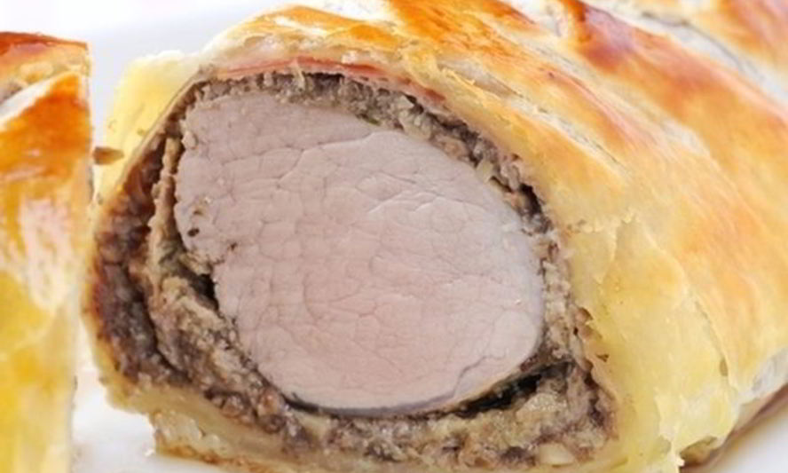 Рецепт телятины с сыром в слоеном тесте