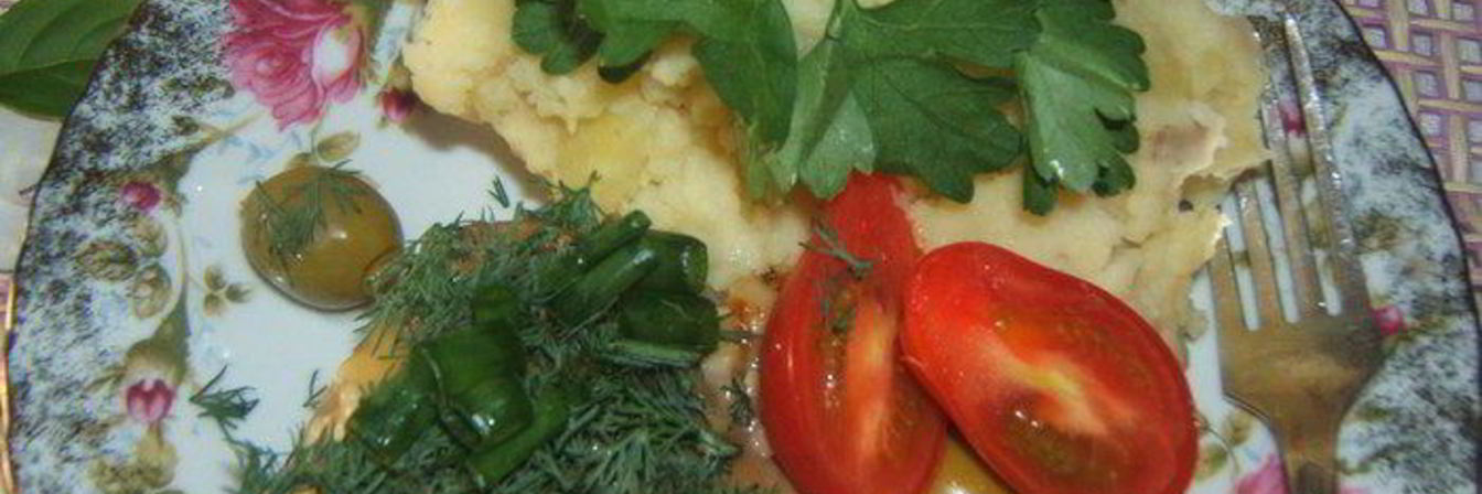 Телятина запеченная с сыром и грибами