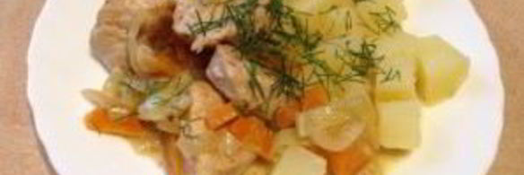 тушеная индейка простая