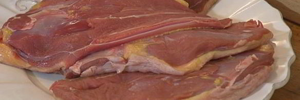 утиные грудки с абрикосами