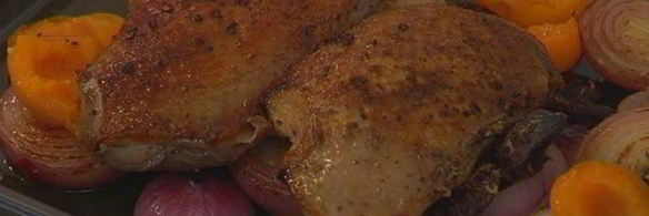 утиные грудки с абрикосами