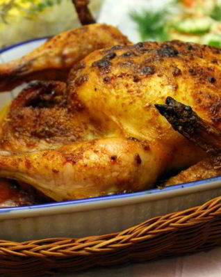 Запеченная острая кунжутная курица