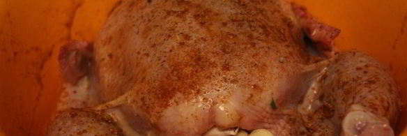 запеченная острая кунжутная курица