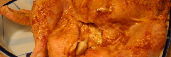 запеченная острая кунжутная курица