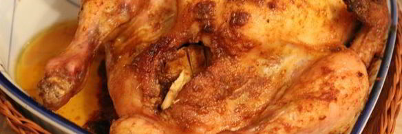 запеченная острая кунжутная курица