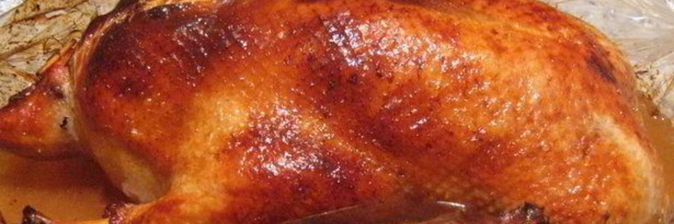 Запеченная утка в рукаве