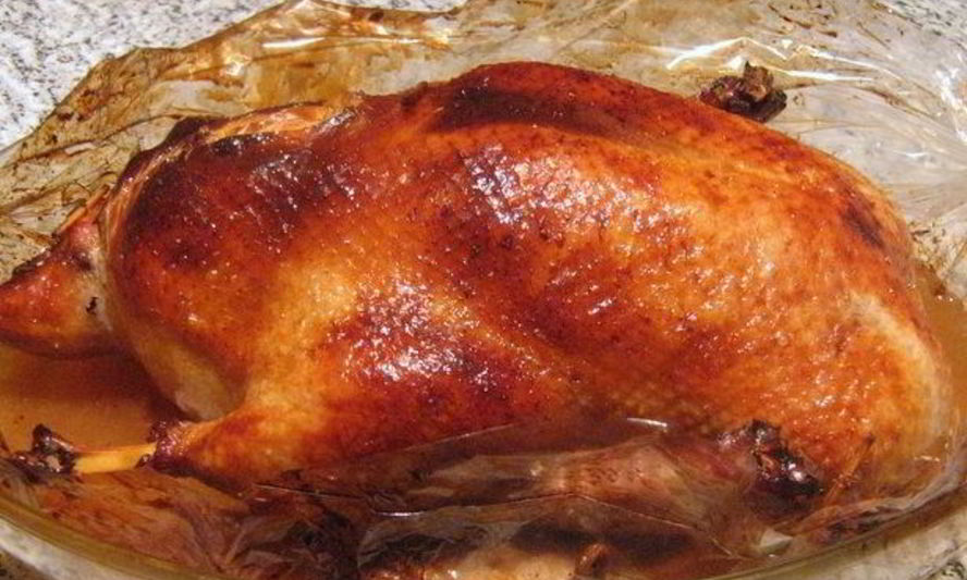 Рецепт запеченной утки в рукаве