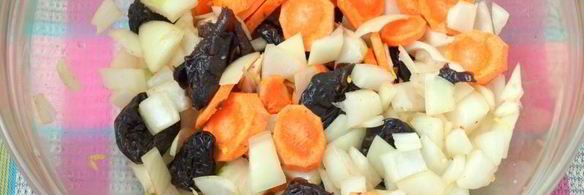 запеченное бедро индейки с черносливом