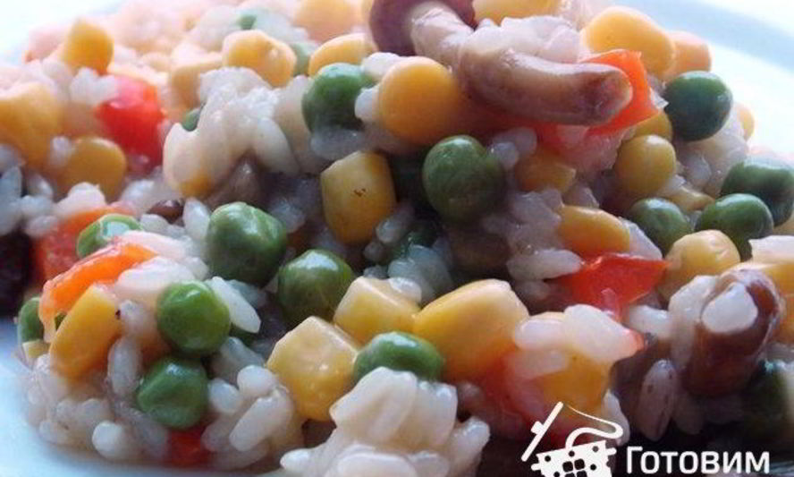 Рецепт овощей с рисом