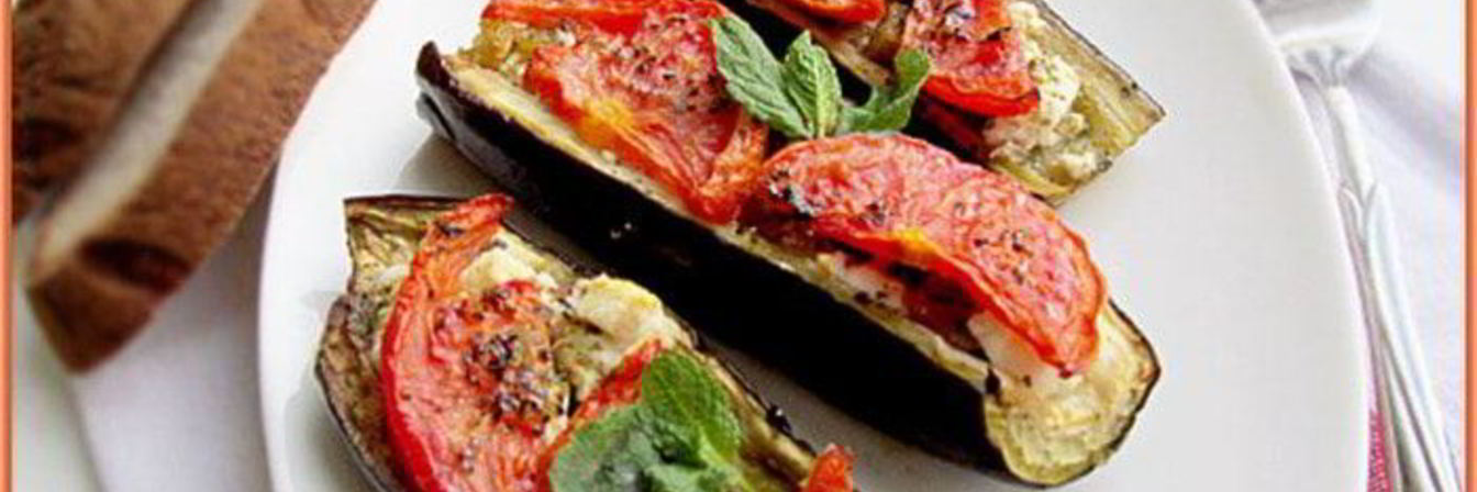 Баклажаны, запеченные с сыром фета