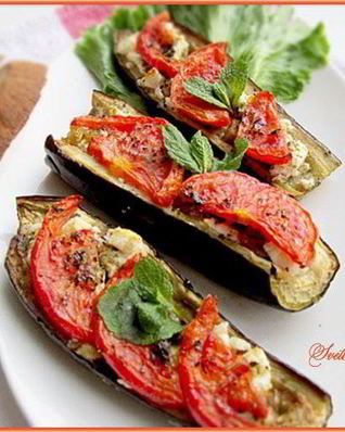 Баклажаны, запеченные с сыром фета