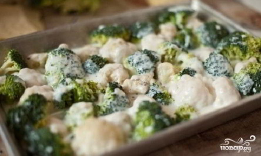 Рецепт брокколи в духовке с сыром
