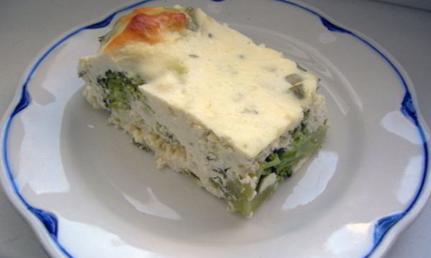 Рецепт брокколи, запеченной в твороге