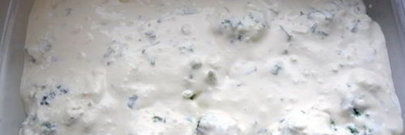 брокколи, запеченная в твороге