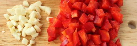 чап-чой с креветками, грибами и стручковой фасолью