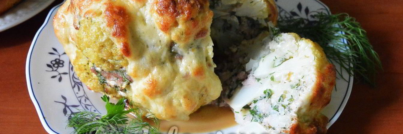 Фаршированная цветная капуста