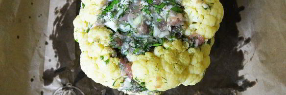 фаршированная цветная капуста